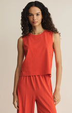 Load image into Gallery viewer, Sloane Jersey Muscle Tank &amp; Scout Jersey Crop Flare Pant - Lychee
