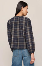 Load image into Gallery viewer, Autumn Plaid Henley Long Sleeve Top
