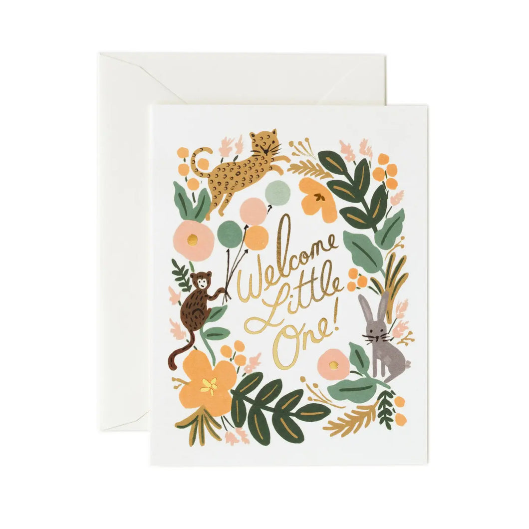 Menagerie Baby Card
