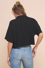 Load image into Gallery viewer, Soft Linen Cropped V Neck Top
