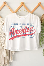 Load image into Gallery viewer, God Shade His Grace on Thee Graphic Crop Top
