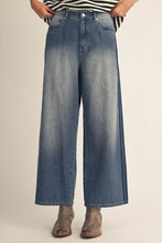 Load image into Gallery viewer, Wide Leg Casual Washed Denim Pants
