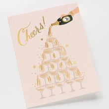 Load image into Gallery viewer, Champagne Tower Cheers Card
