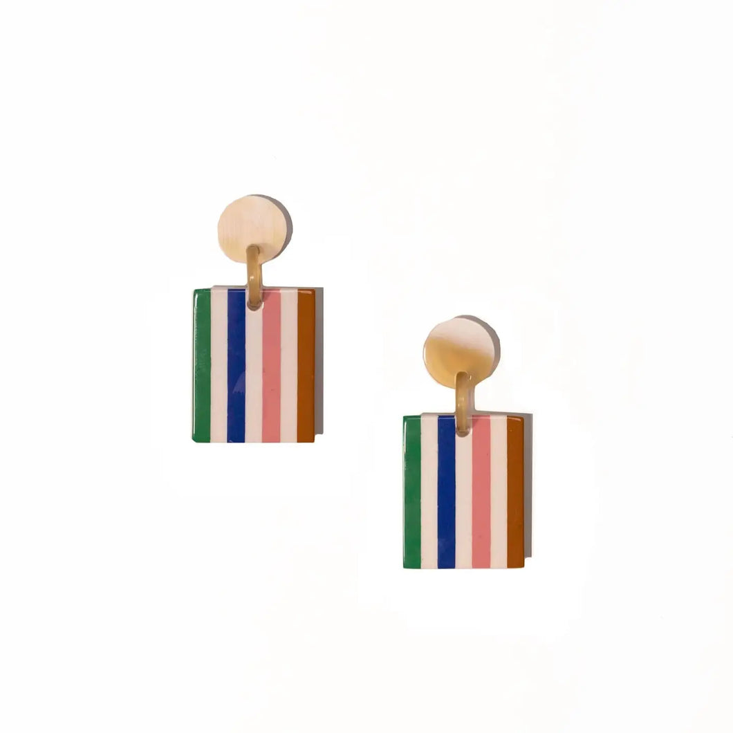 Desert Stripe Block Dangles