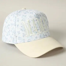 Load image into Gallery viewer, Mama Embroidered Flower Hat
