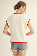 Load image into Gallery viewer, Lightweight American Flag Sweater Top
