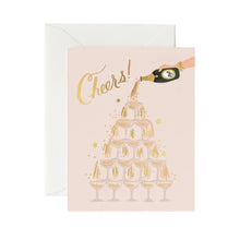 Load image into Gallery viewer, Champagne Tower Cheers Card
