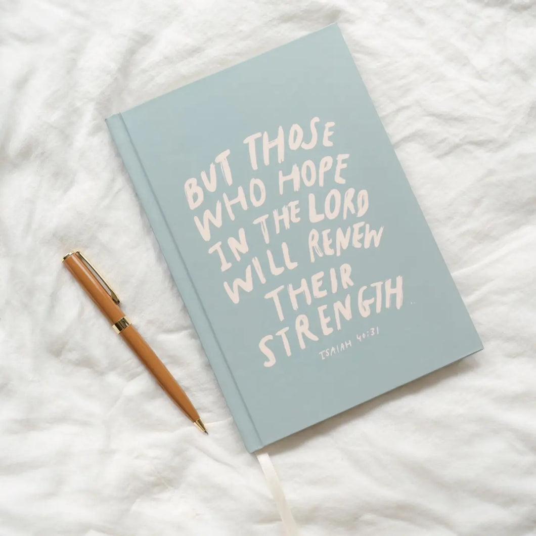 But Those Who Hope Hardcover Journal