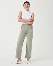 Load image into Gallery viewer, SPANX Stretch Twill Cropped Wide Leg Pants - Olive Oil
