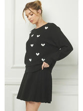 Load image into Gallery viewer, Dolman Pullover with Raised Hearts
