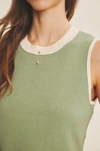 Load image into Gallery viewer, Matcha Scallop Sweater Tank Top
