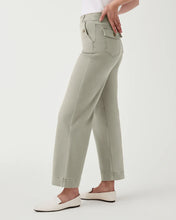 Load image into Gallery viewer, SPANX Stretch Twill Cropped Wide Leg Pants - Olive Oil
