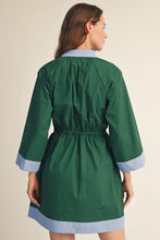 Load image into Gallery viewer, Embroidered Applique Tassel Tie Woven Dress
