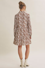 Load image into Gallery viewer, Soft Autumn Floral Button Down Mini Dress

