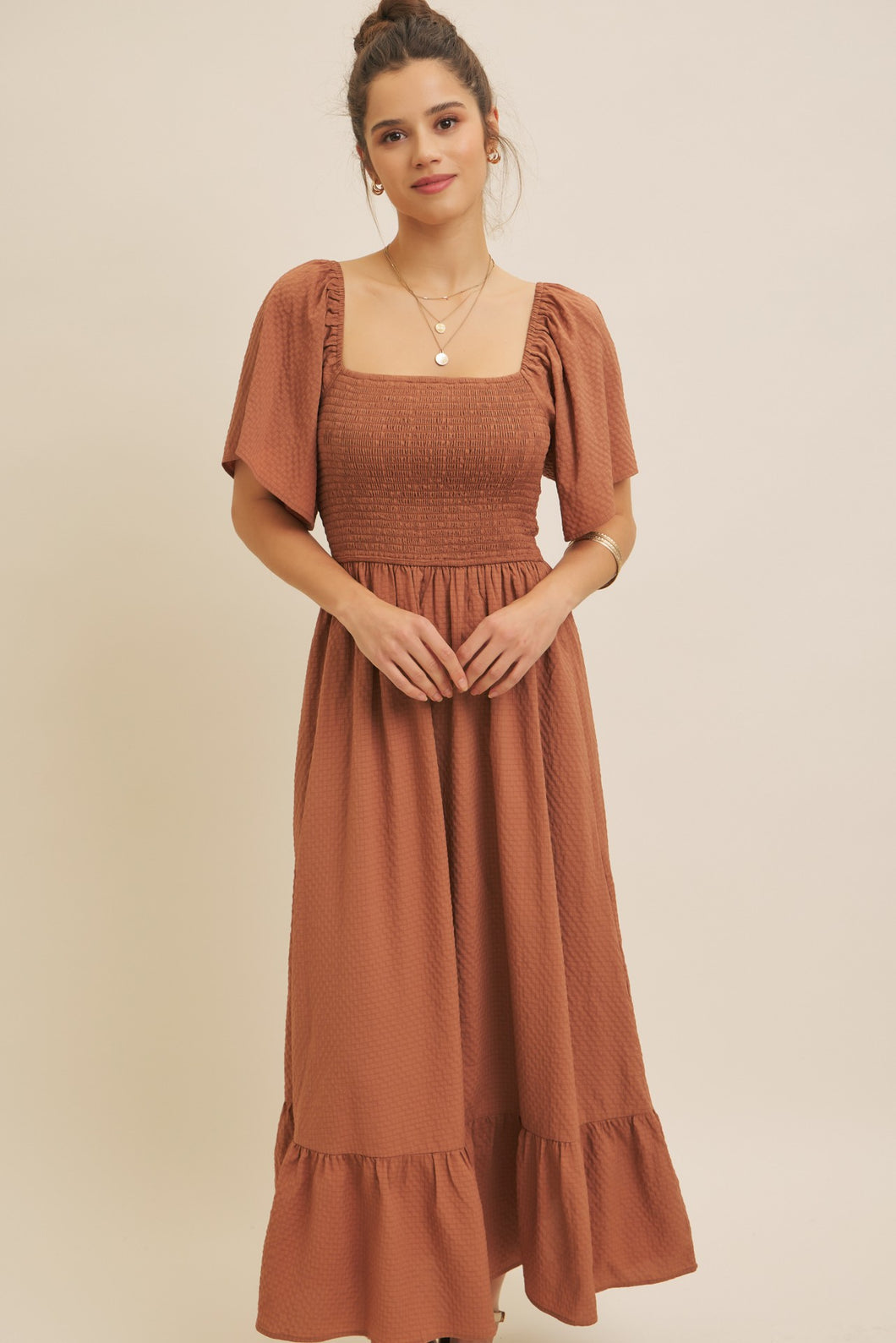 Square Neck Maxi Dress