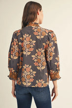 Load image into Gallery viewer, 3/4 Puff Sleeve Floral Top
