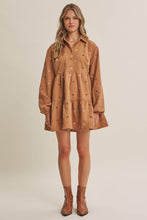 Load image into Gallery viewer, Meadow Market Daisy Embroidered Corduroy Mini Dress
