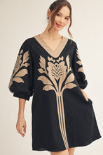 Load image into Gallery viewer, Baroque Floral Applique Shift Dress
