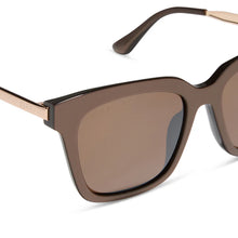 Load image into Gallery viewer, DIFF - Bella XS Moscow Mule Brown with Gold Flash Sunglasses
