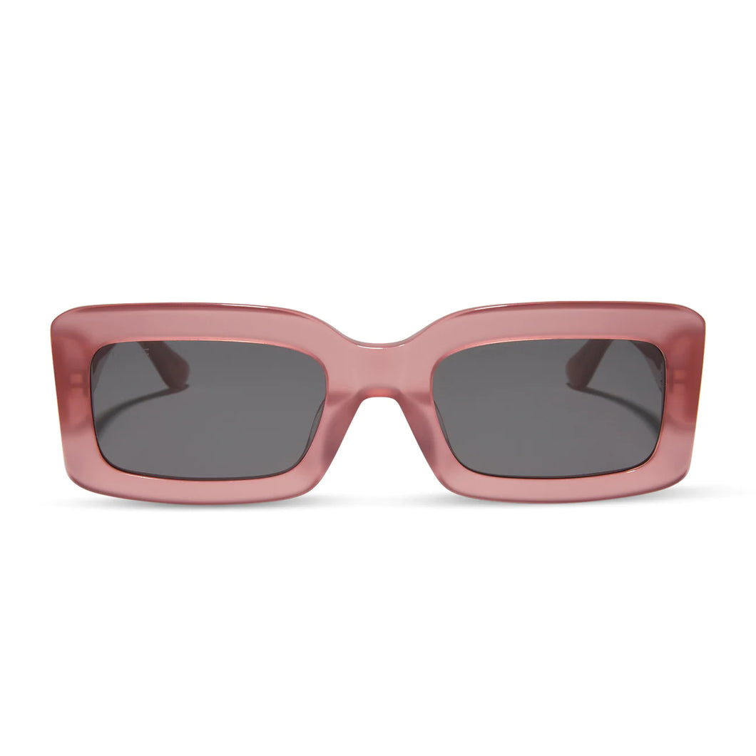 DIFF - Indy Guava + Grey Sunglasses
