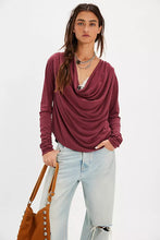 Load image into Gallery viewer, FP Jane Draped Long Sleeve Top
