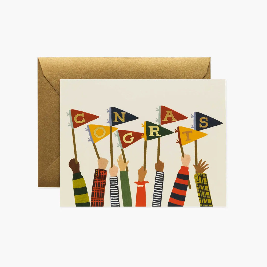 Congrats! Pennants Card