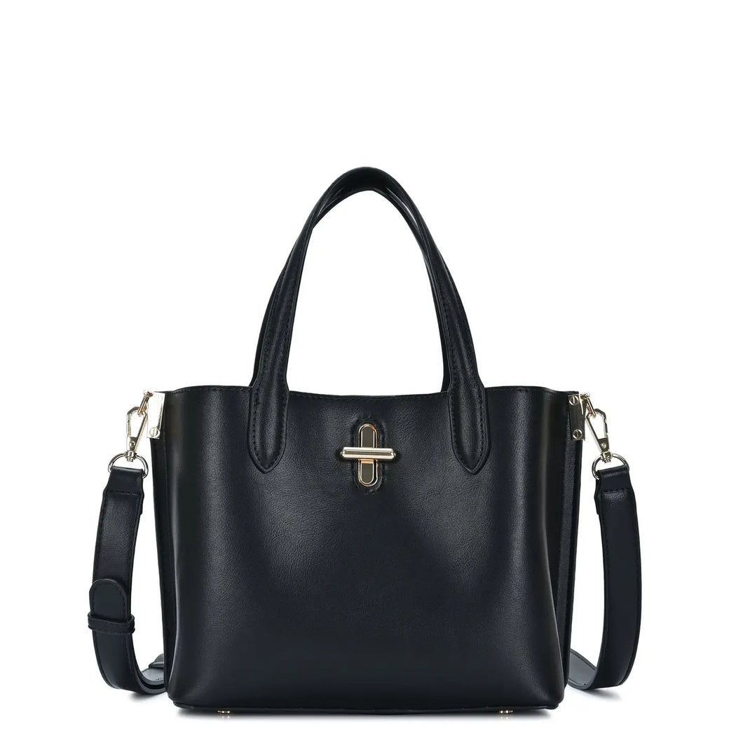 Annette Three Compartment Satchel/Crossbody Bag