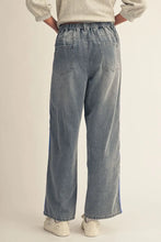 Load image into Gallery viewer, WIde Leg Denim with Side Stripe Trim
