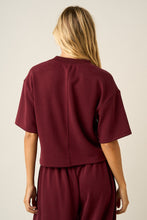 Load image into Gallery viewer, Boxy Crew Neck Short Sleeve Top &amp; Pants Set
