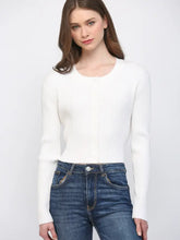 Load image into Gallery viewer, Ribbed Knit Crop Cardigan

