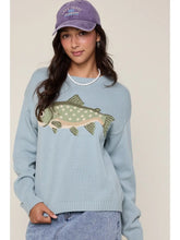 Load image into Gallery viewer, Sage Fish Sweater
