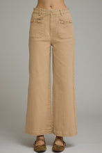 Load image into Gallery viewer, Solid Wide Leg Front Patch Pocket Pants
