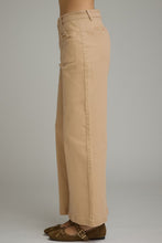 Load image into Gallery viewer, Solid Wide Leg Front Patch Pocket Pants
