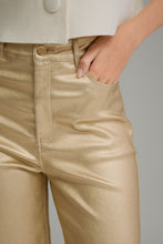 Load image into Gallery viewer, Gold Wide Leg Pants
