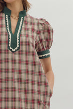 Load image into Gallery viewer, Holiday Plaid Mini Dress
