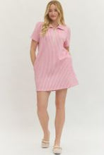 Load image into Gallery viewer, Pink Gingham Short Sleeve Mini Dress

