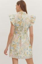Load image into Gallery viewer, Novelty Print Flutter Sleeve Mini Dress
