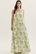 Load image into Gallery viewer, Olive Botanical Sleeveless Maxi Dress
