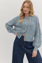 Load image into Gallery viewer, Cable Knit Long Sleeve Cardigan
