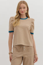 Load image into Gallery viewer, Stripe Short Sleeve Top

