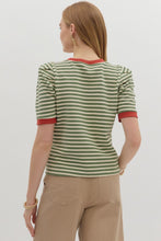 Load image into Gallery viewer, Stripe Short Sleeve Top
