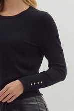 Load image into Gallery viewer, Round Neck Solid Long Sleeve Top
