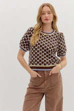 Load image into Gallery viewer, Abstract Pattern Short Sleeve Top
