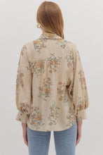 Load image into Gallery viewer, Long Sleeve Floral Button Down Top
