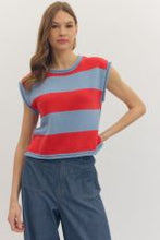 Load image into Gallery viewer, Striped Cap Sleeve Top
