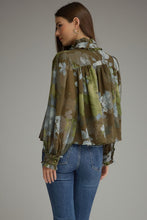 Load image into Gallery viewer, Long Puff Sleeve Floral Print Top
