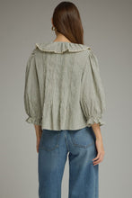 Load image into Gallery viewer, Stripe 3/4 Balloon Sleeve Top
