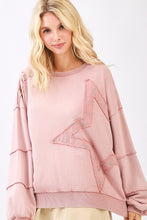 Load image into Gallery viewer, Patchwork Star Oversized Sweatshirt

