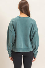 Load image into Gallery viewer, Acid Wash Crew Neck Sweatshirt
