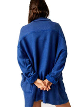 Load image into Gallery viewer, FP Willow Polo Top in Rinsed Cobalt
